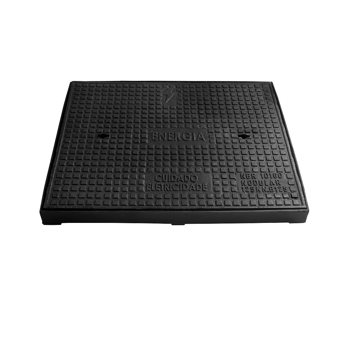 TAMPA FERRO FUNDIDO CELESC 70 X 90CM 40 TONELADAS