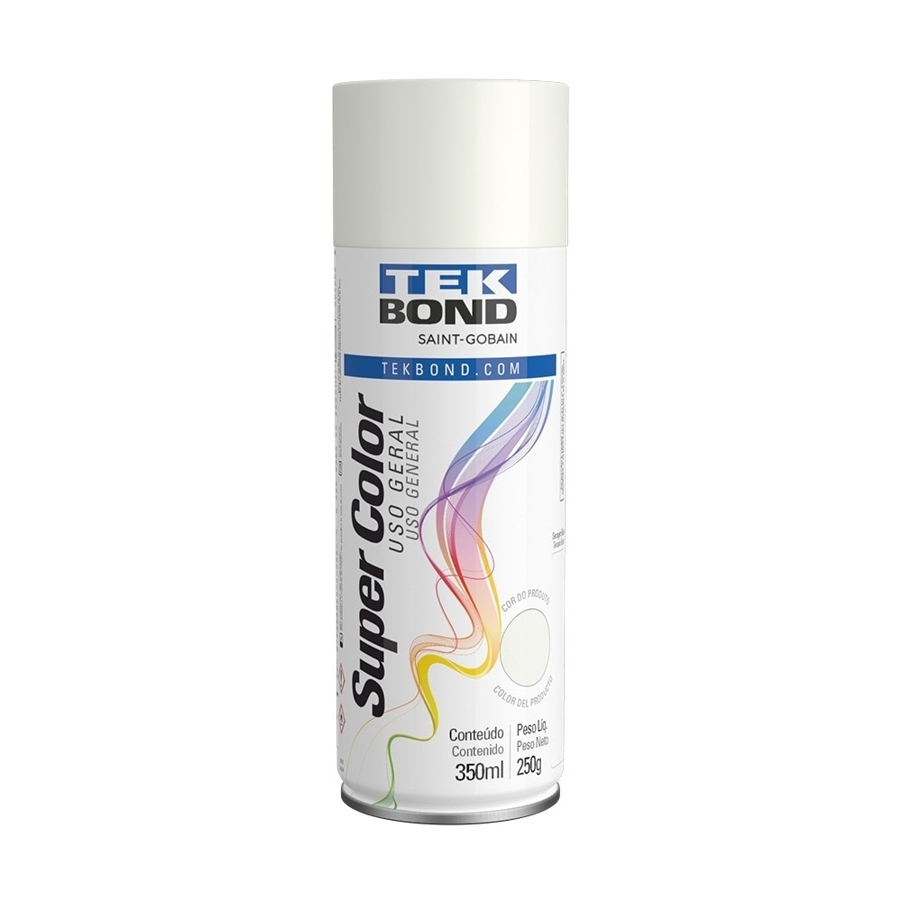 SPRAY TINTA BRANCO FOSCO 350ML - TEKBOND
