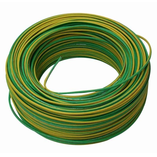 CABO FLEXIVEL  1,5 MM VERDE / AMARELO  BRASILEIRINHO 750V