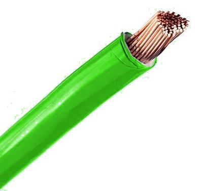 CABO FLEXIVEL 10    MM VERDE   750V BOBINA