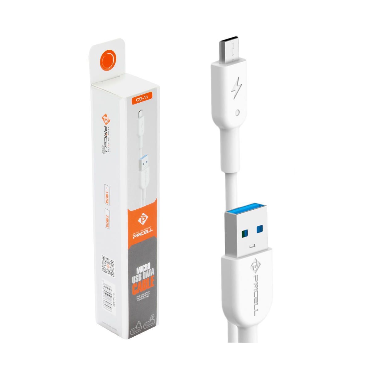 CABO USB P/ CELULAR TIPO C  2 METROS BRANCO PMCELL