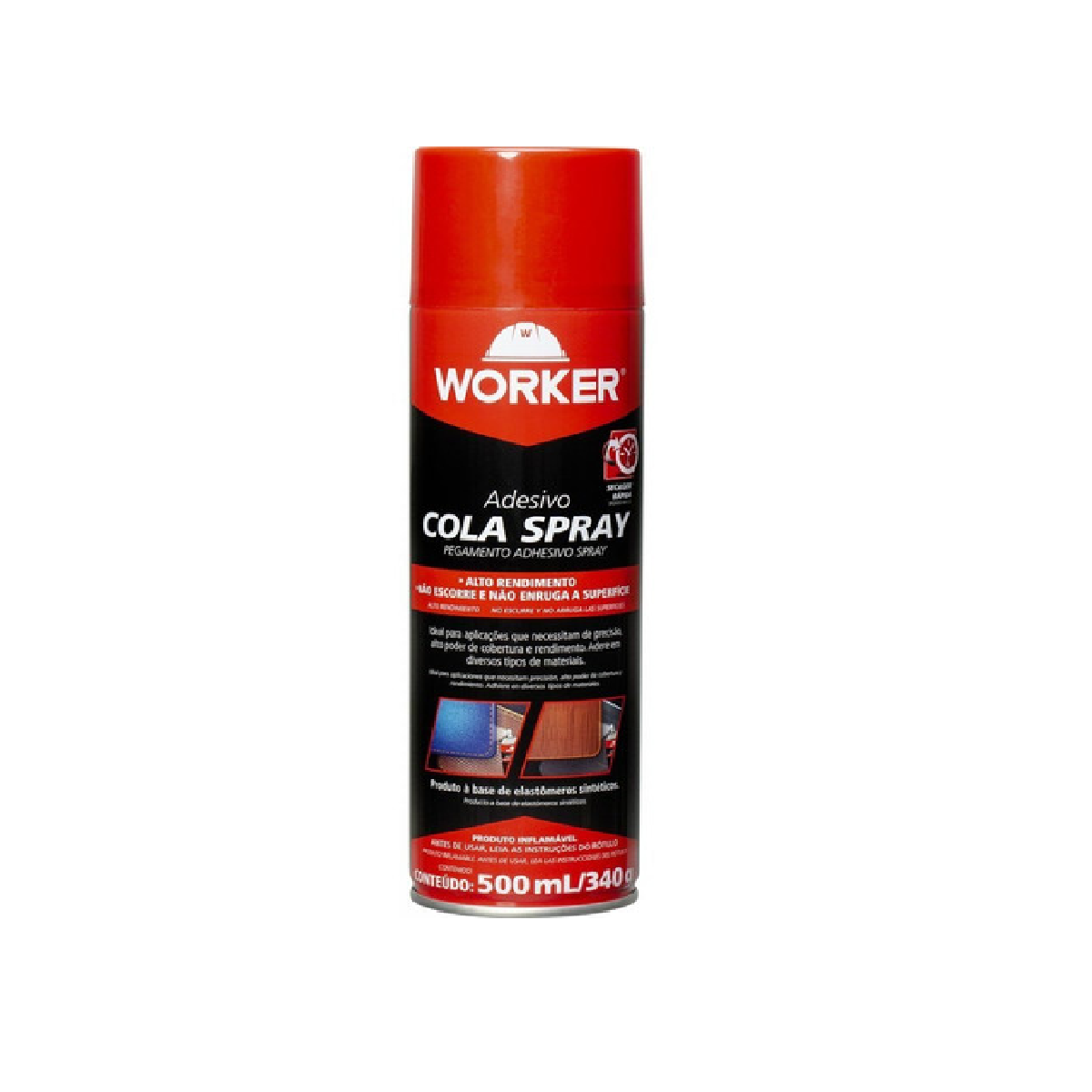 ADESIVO COLA SPRAY 500ML/340G WORKER