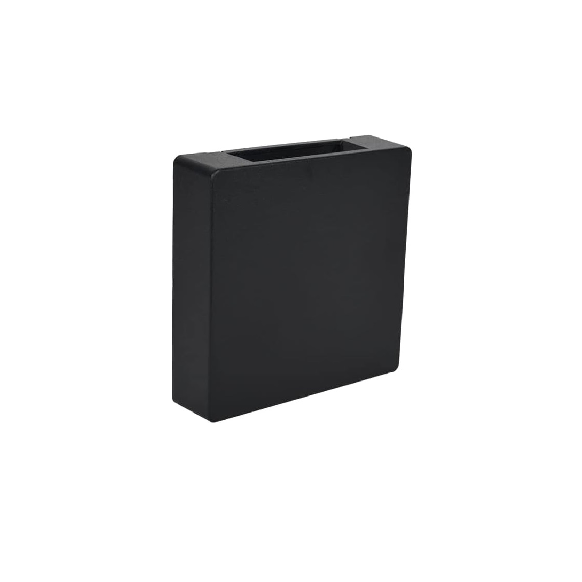 ARANDELA LED CLEAN PRETA ALETADA 6W 3000K BLUMENAU