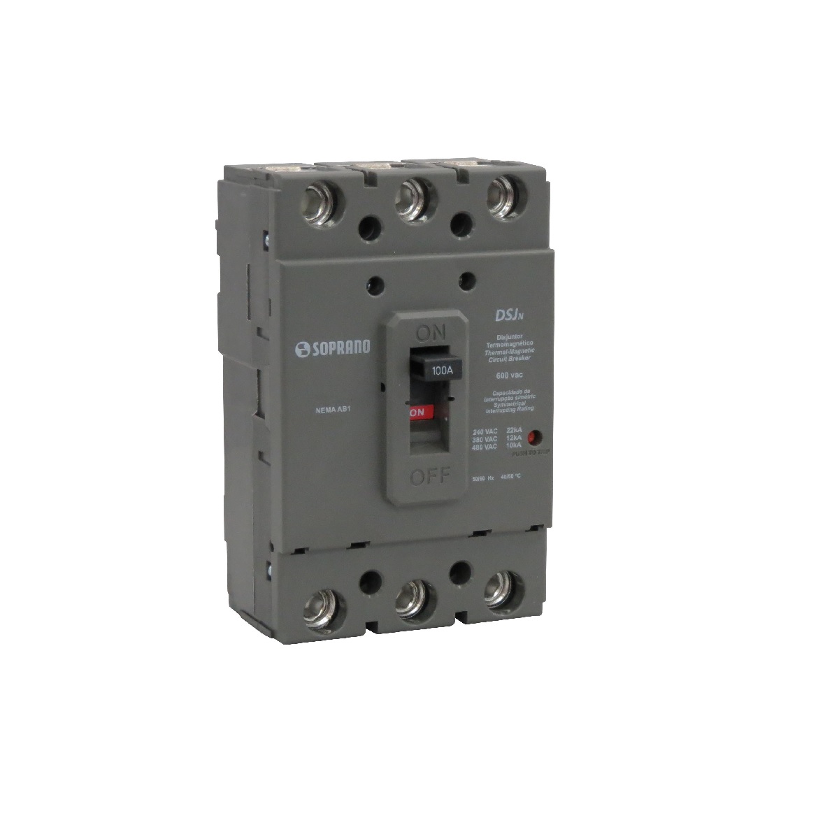 DISJUNTOR CAIXA MOLDADA 3X150A 12KA SOPRANO