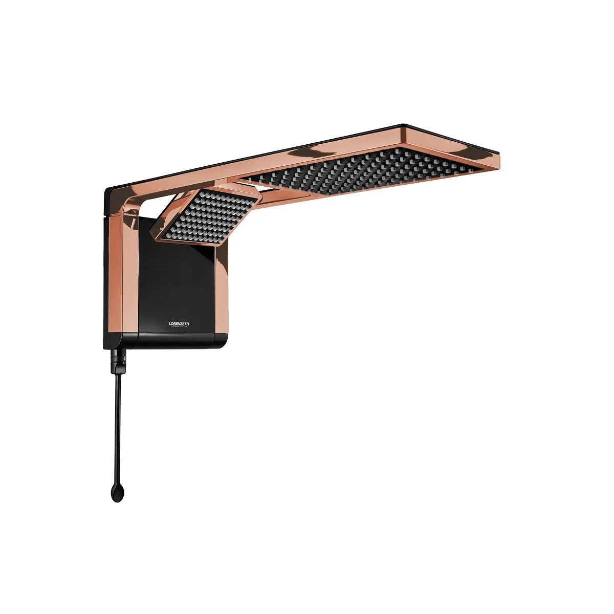 CHUVEIRO ACQUA DUO PRETO / ROSE GOLD 7800W 220V LORENZETTI