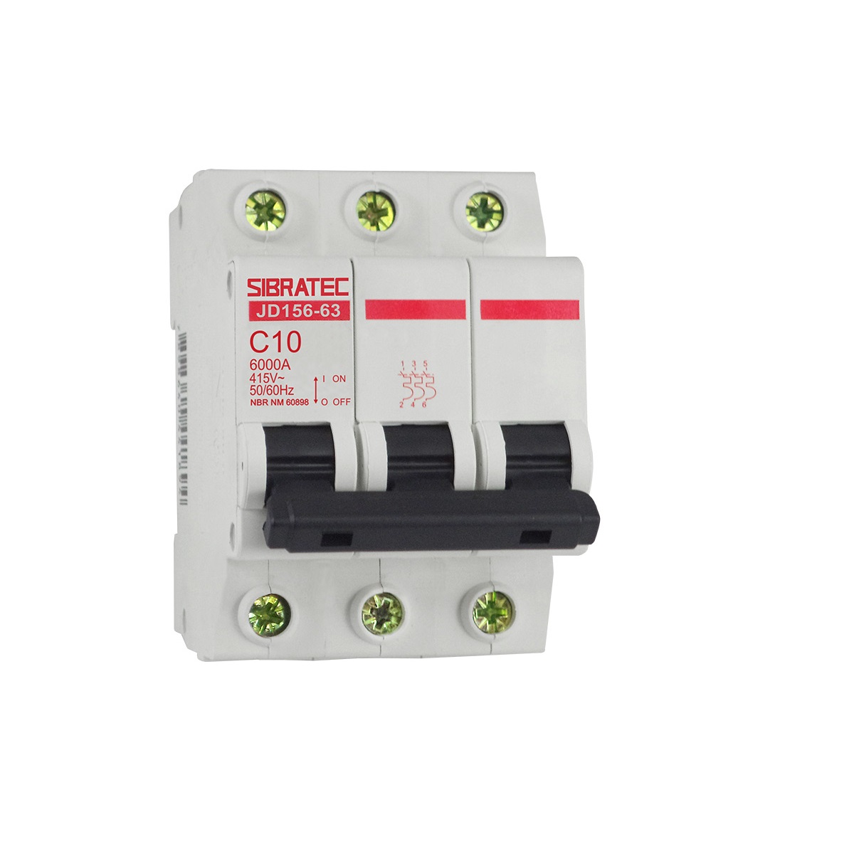 DISJUNTOR  DIN 3X06A  3KA 380V