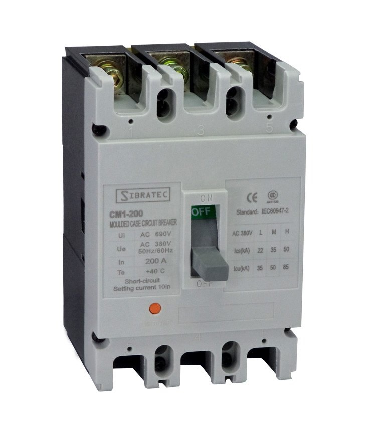 DISJUNTOR CAIXA MOLDADA 3X225A 35KA SIBRATEC