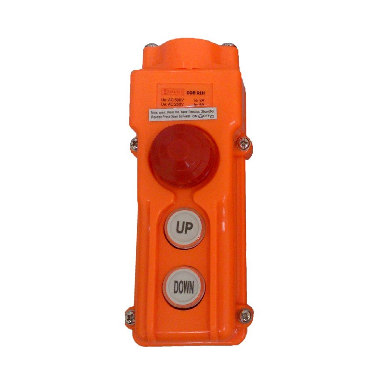 BJ BOTOEIRA PENDENTE CAIXA COM 2 BOTOES+EMERGENCIA - SIBRATEC