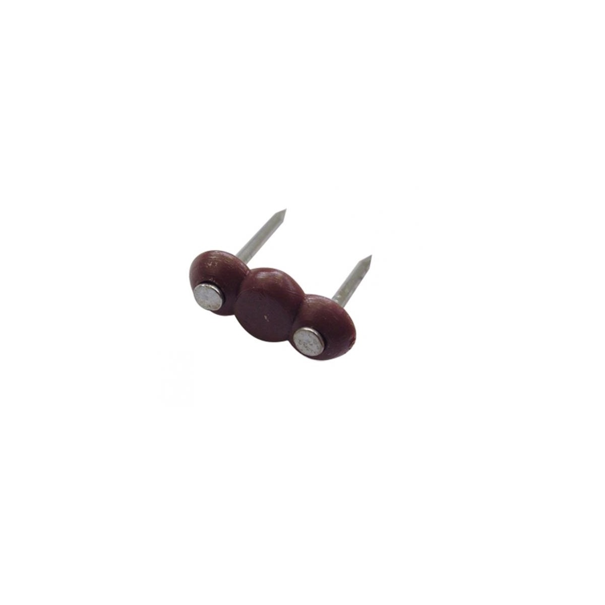 GRAMPO MONTADO MARROM PACOTE COM 15 UNIDADES (ATÉ 2 X 2,5MM) RIBEIRO
