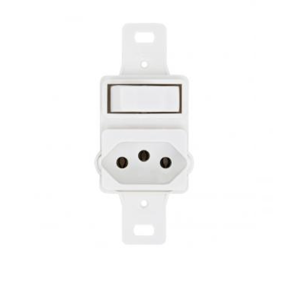 CONJUNTO 1 INT. PARALELO+TOMADA 20A P/3 MODULOS BRANCA PEZZI 10000