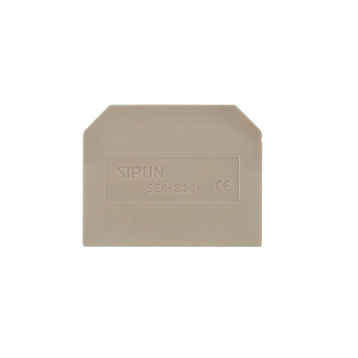 BORNE PLACA FINAL P/ BORNE 35MM BEGE SIBRATEC