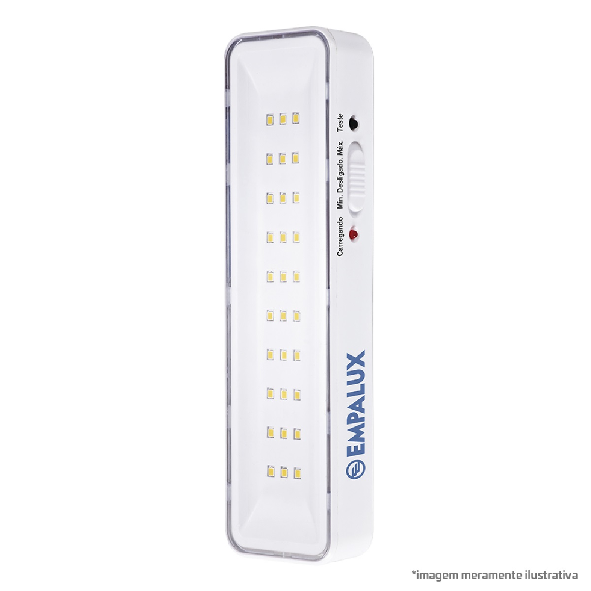 LUMINÁRIA DE EMERGÊNCIA 30 LED SMD 55-100 LUMENS