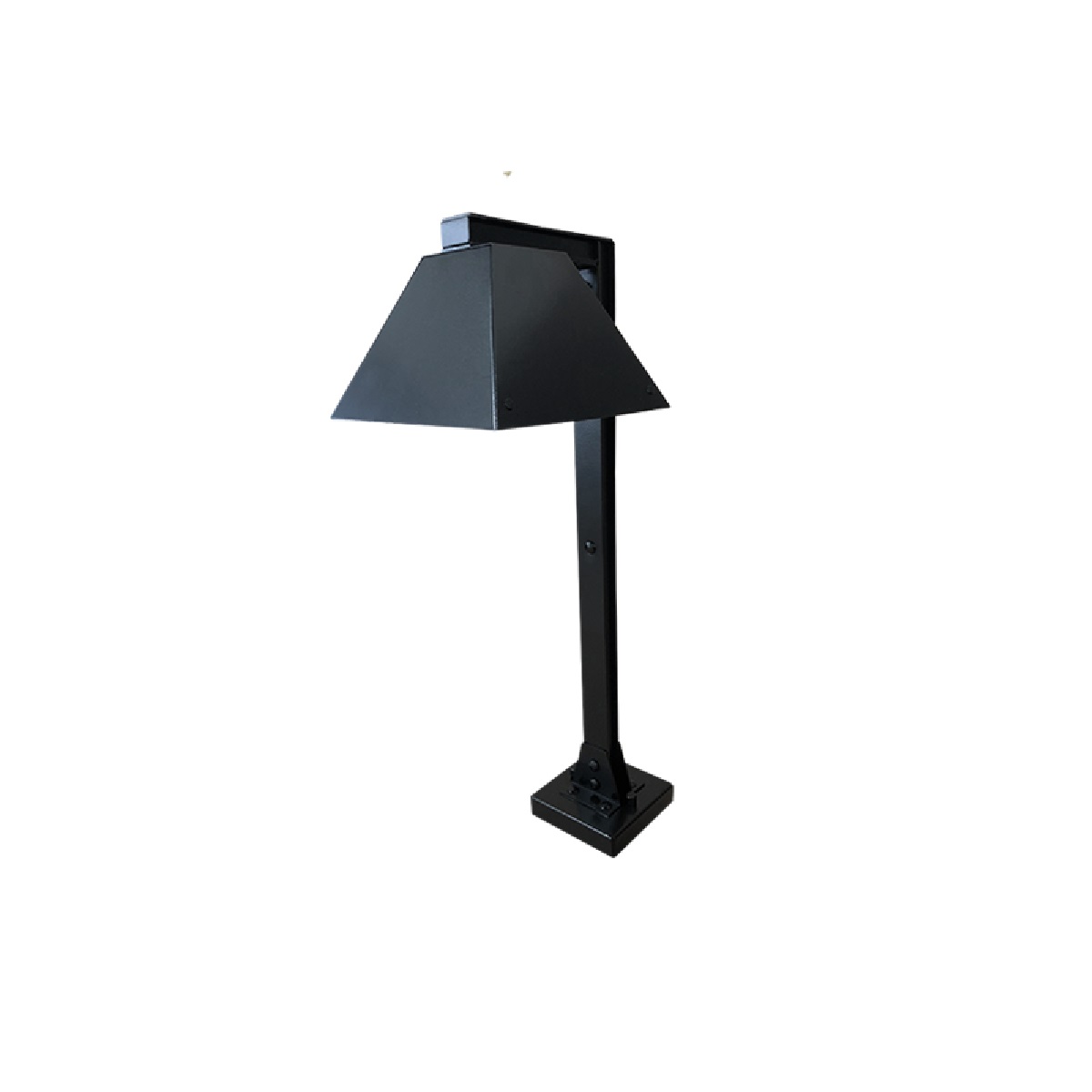 POSTE BALIZADOR ALUM PIRAMIDE 53CM E27 PT FELLUZ