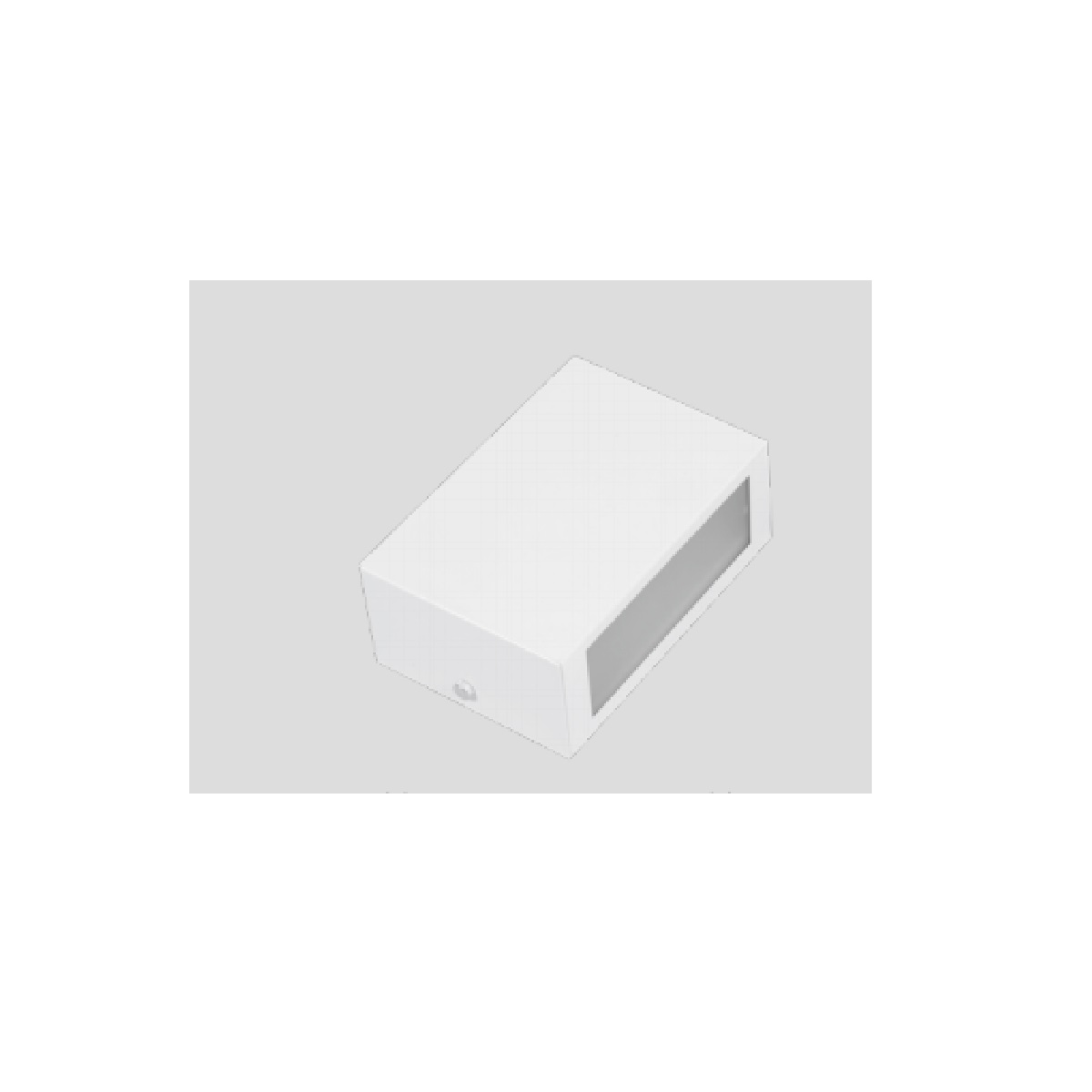 ARANDELA ALUM MINI 03 B VD/BR QUADRADA INCOLUSTRE