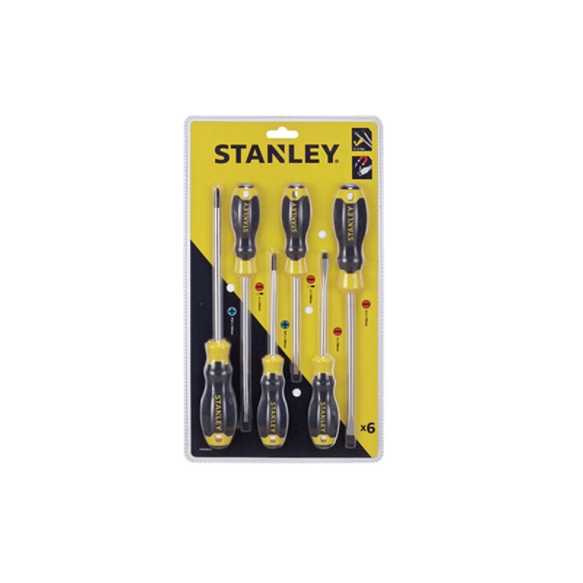 JOGO CHAVES 6PCS EMBORRACHADA STANLEY