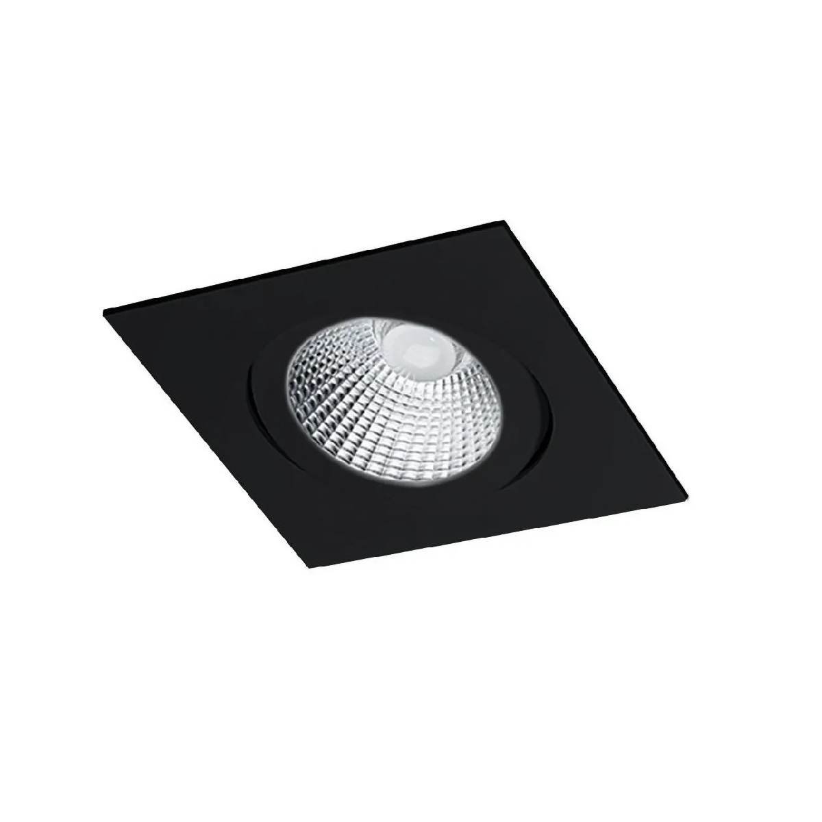 EMBUTIDO DICROICA QUADRA PRETO PLANO LOOP