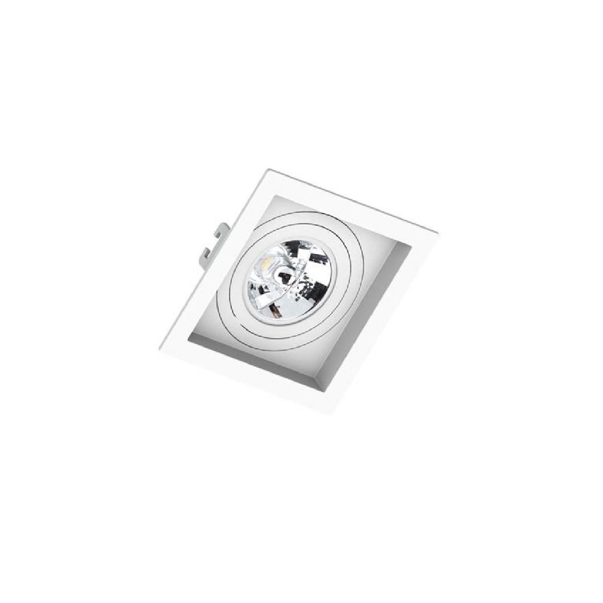EMBUTIDO AR70 QUADRADO BRANCO C/RECUO LOOP