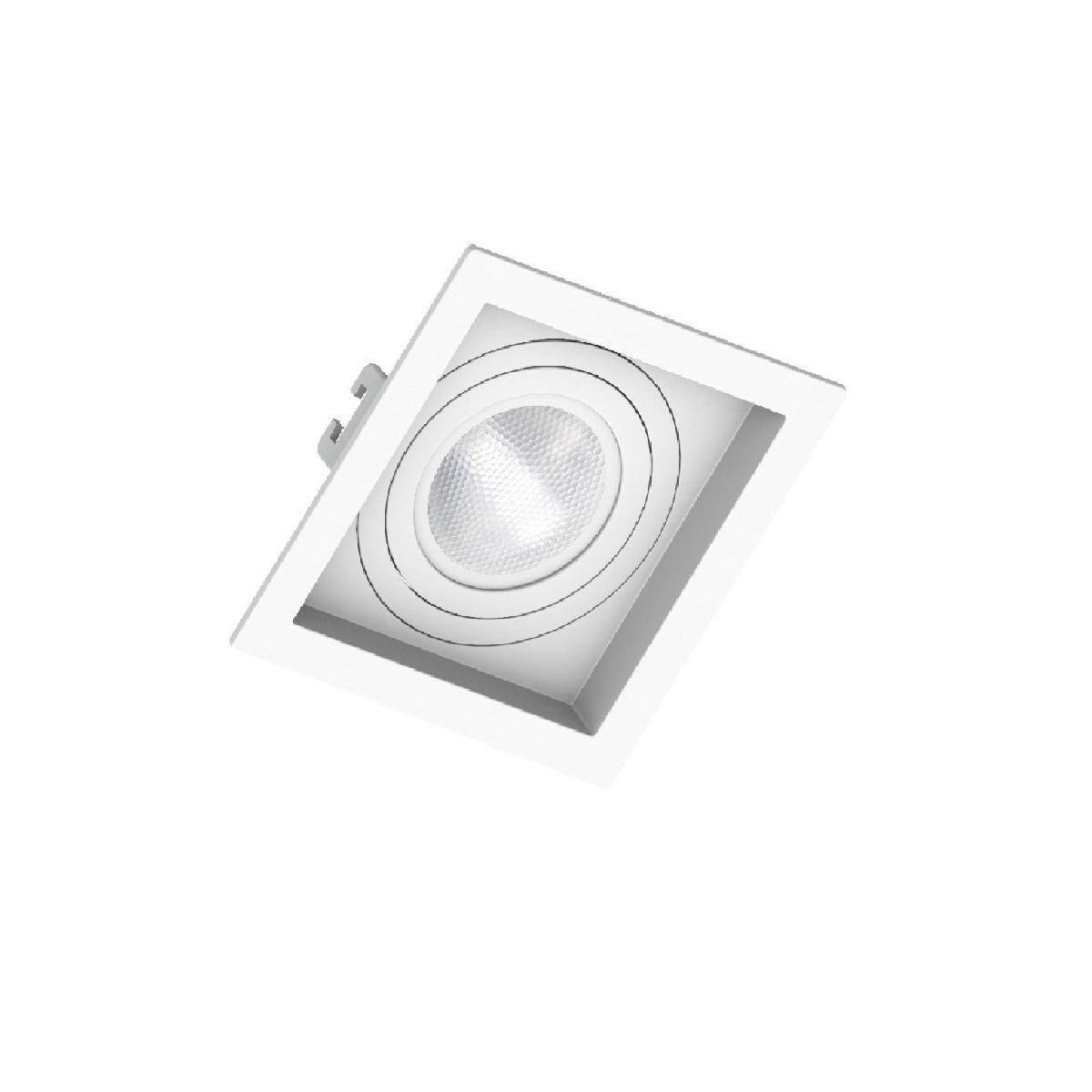 EMBUTIDO PAR20 QUADRADO BRANCO C/RECUO - NORDECOR