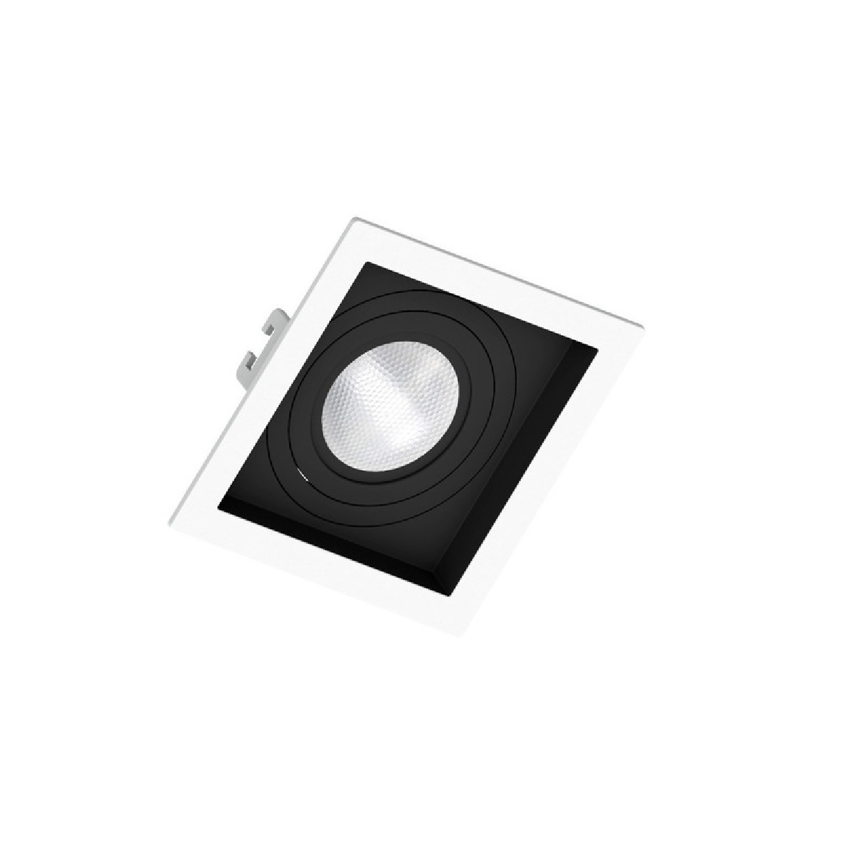 EMBUTIDO DICROICA MINI QUADRADO BR C/RECUO PT LOOP