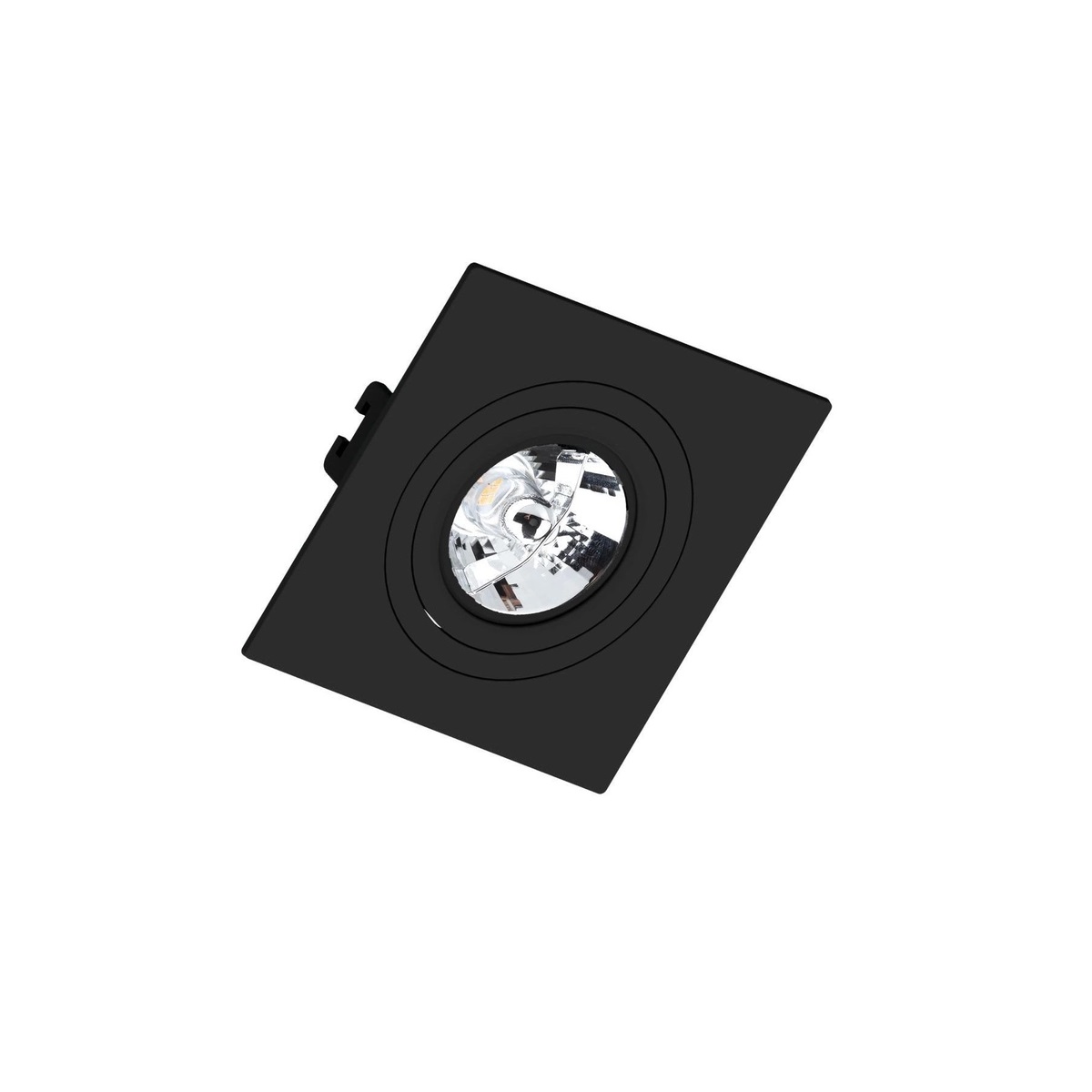 EMBUTIDO AR70 QUADRADO PRETO PLANO LOOP